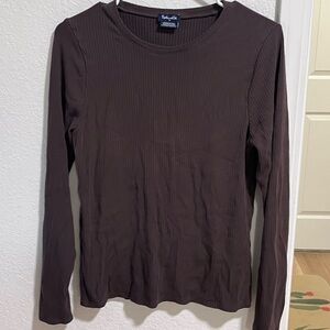 Brown Splendid ribbed Top